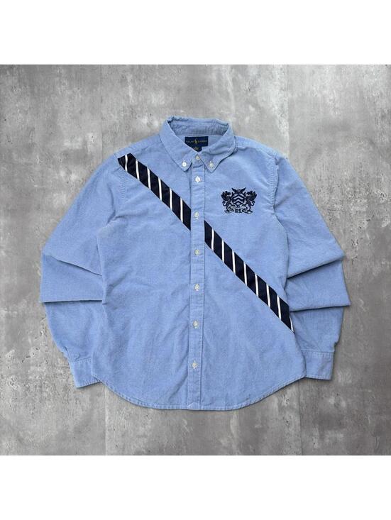 Ralph Lauren Tops - Y2K Polo Ralph Lauren Chief Keef Striped Long Sleeve Linen Button Up Shirt